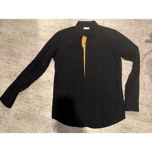 Men’s Black Dries Van Noten button down size 48
